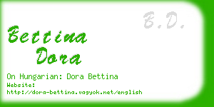 bettina dora business card